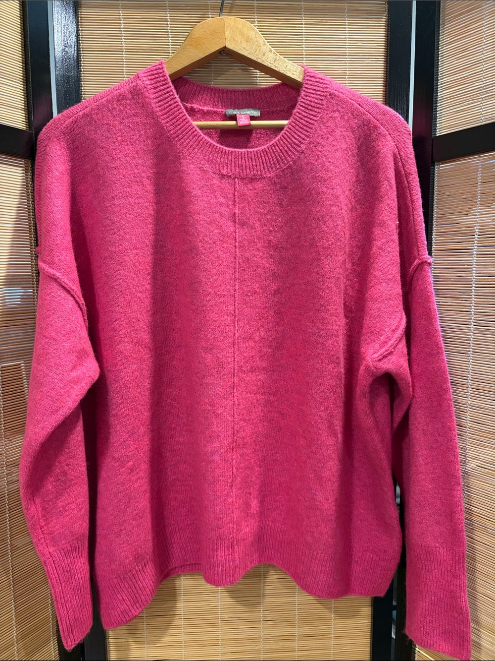 Vince Camuto Fuchsia Crew Neck Sweater